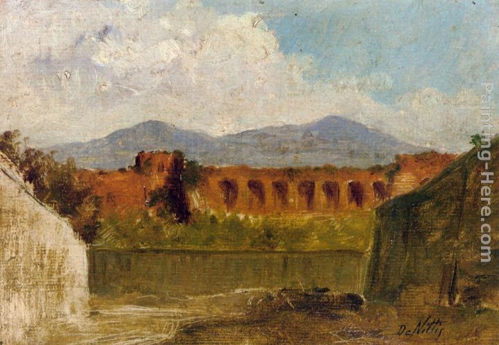 Giuseppe de Nittis A Roman Aqueduct